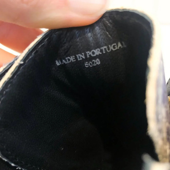 ALLSAINTS Donita Goat Leather Animal Print Snake Embossed Lace Up Combat Boot 38 - Picture 10 of 13